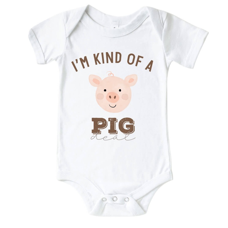 I’m Kind Of A Pig Deal Graphic Bodysuit | White
