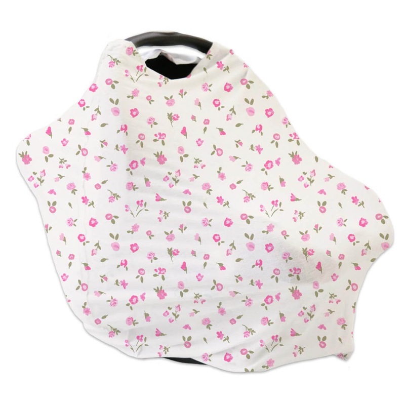Penny’s Posies Bamboo Waffle Multi-Use Stretchy Car Seat & Nursing Cover