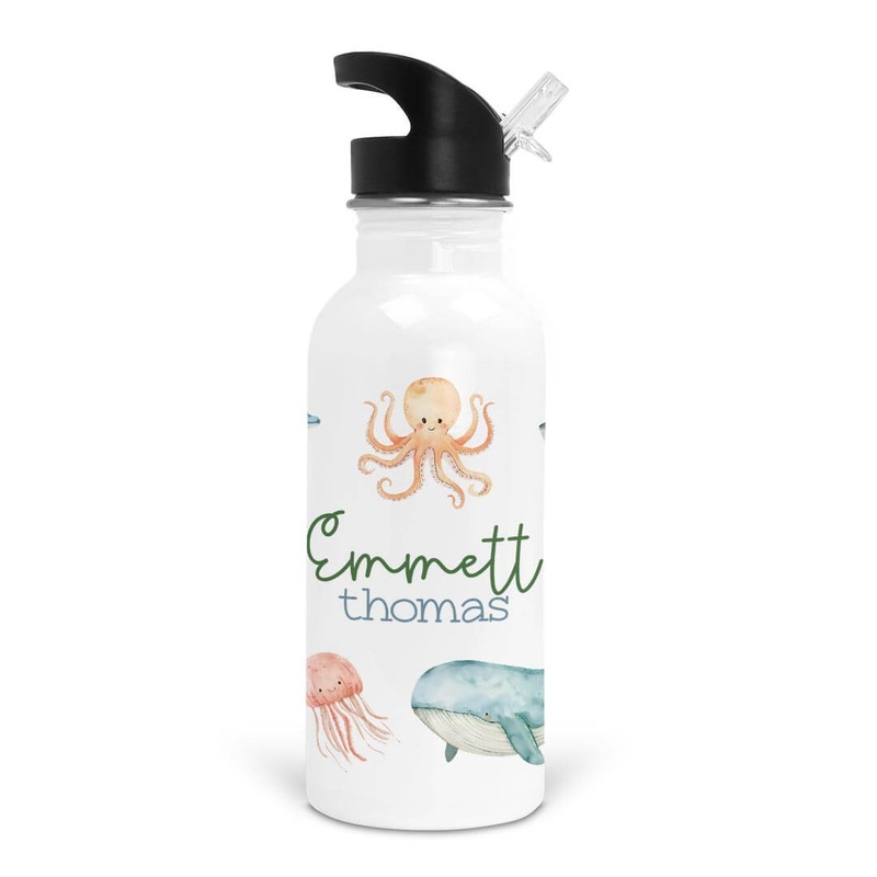 Sea Cuties Personalized Kids Water Bottle