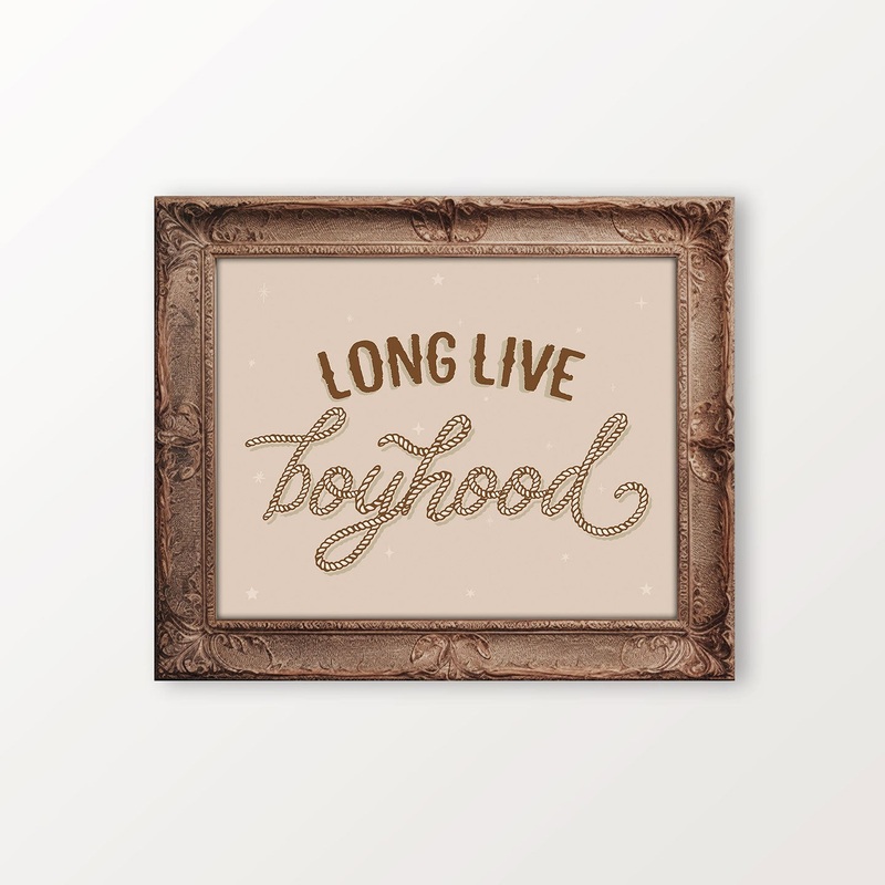 Long Live Boyhood Digital Wall Art