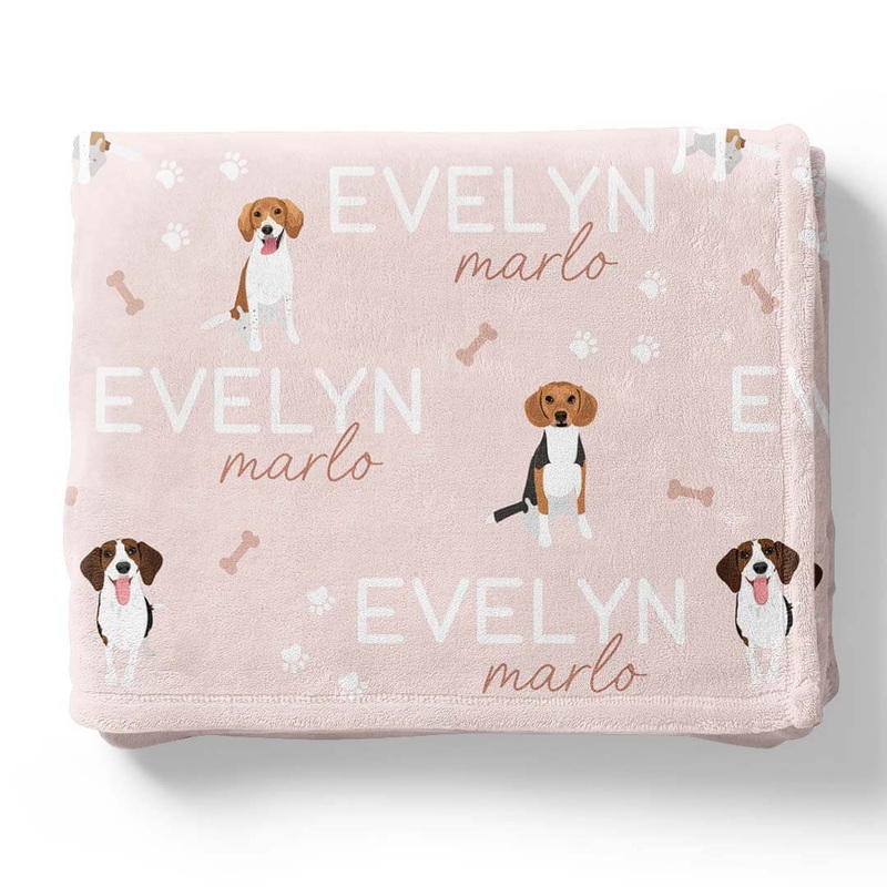 Personalized Kids Blanket | Beagle