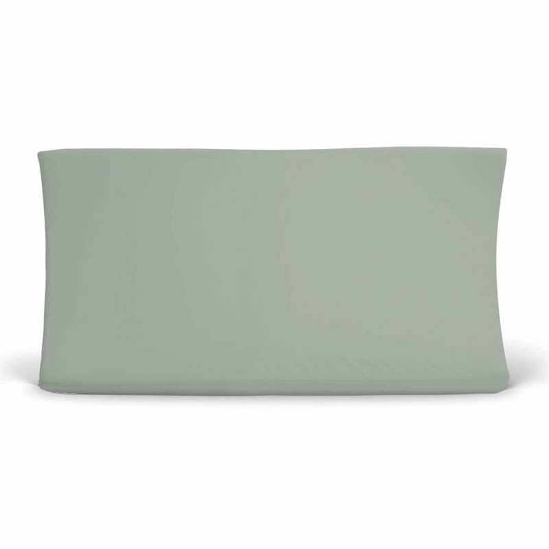 Solid Moss Bamboo Knit Changing Pad Cover