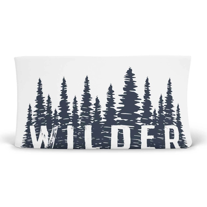 Wilder’s Woodland Forest Trees Personalized Changing Pad Cover