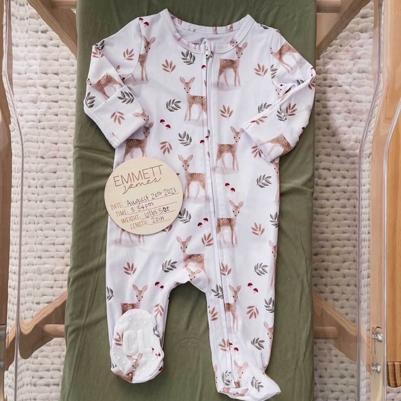 Finley’s Fawn Zipper Footie