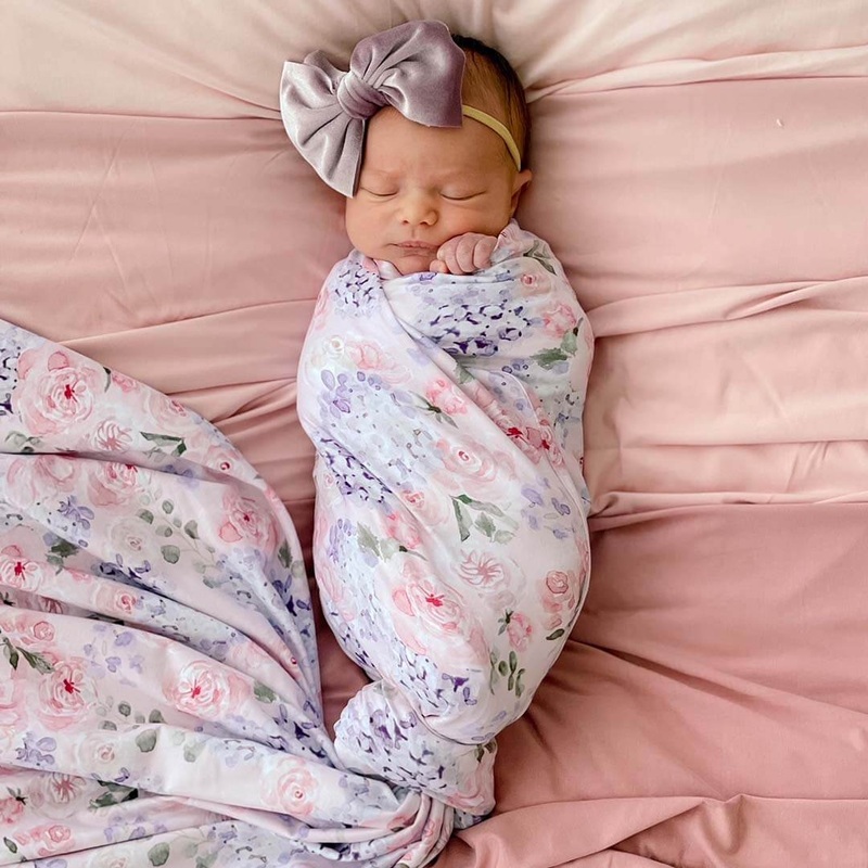 Henlee’s Hydrangea Oversized Swaddle Blanket