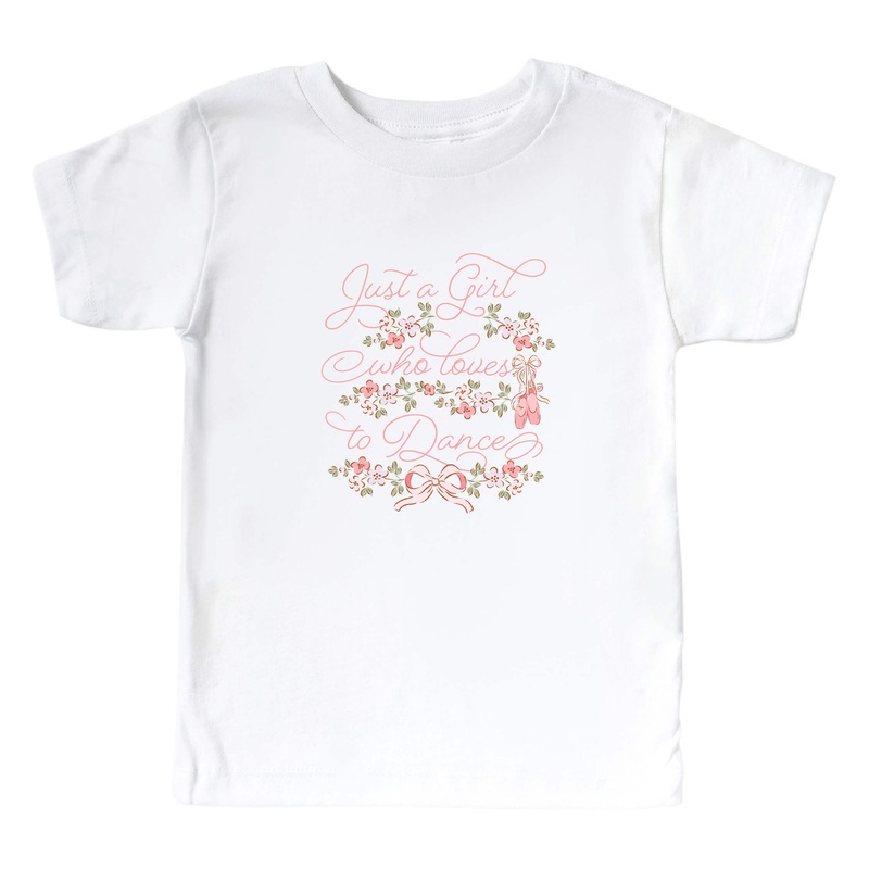 Loves To Dance Kids Graphic Tee | White