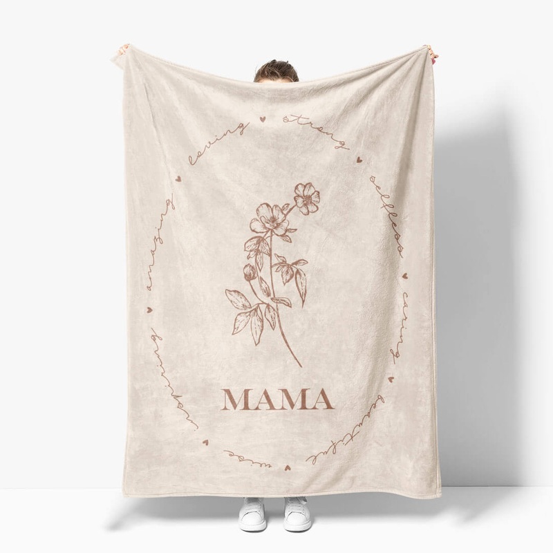 Personalized Blanket | Loving Flower
