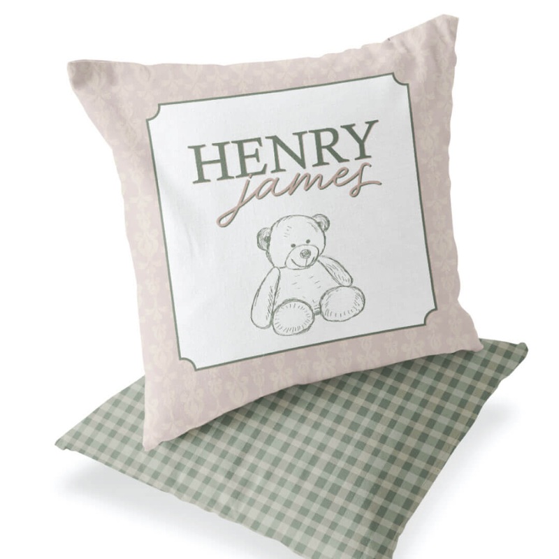 Teddy Bear Personalized Accent Pillow