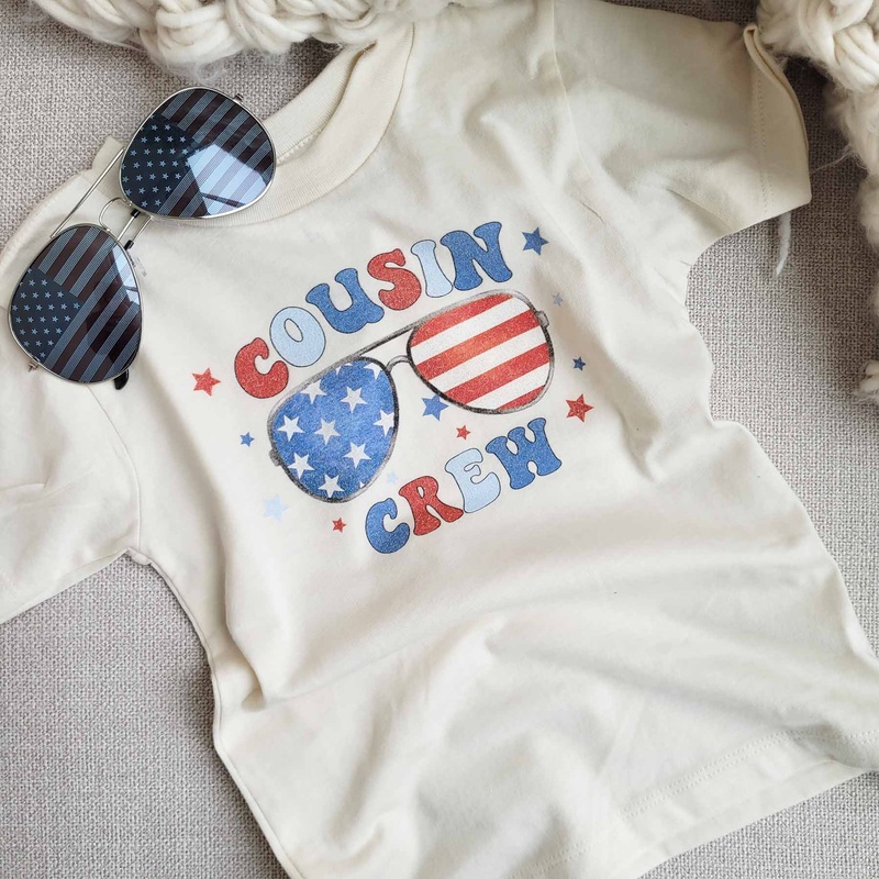 American Cousin Crew Kids Graphic Tee | Natural