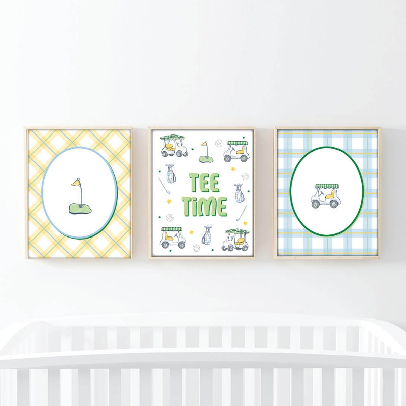Country Club Cuties Bundled Digital Nursery Wall Art | Green