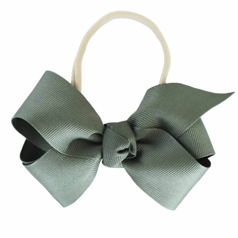 Ribbon Bow Headband | Army Green