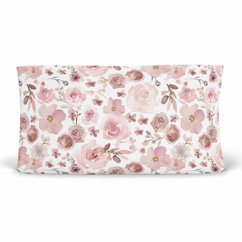 Rosie’s Rose Garden Changing Pad Cover