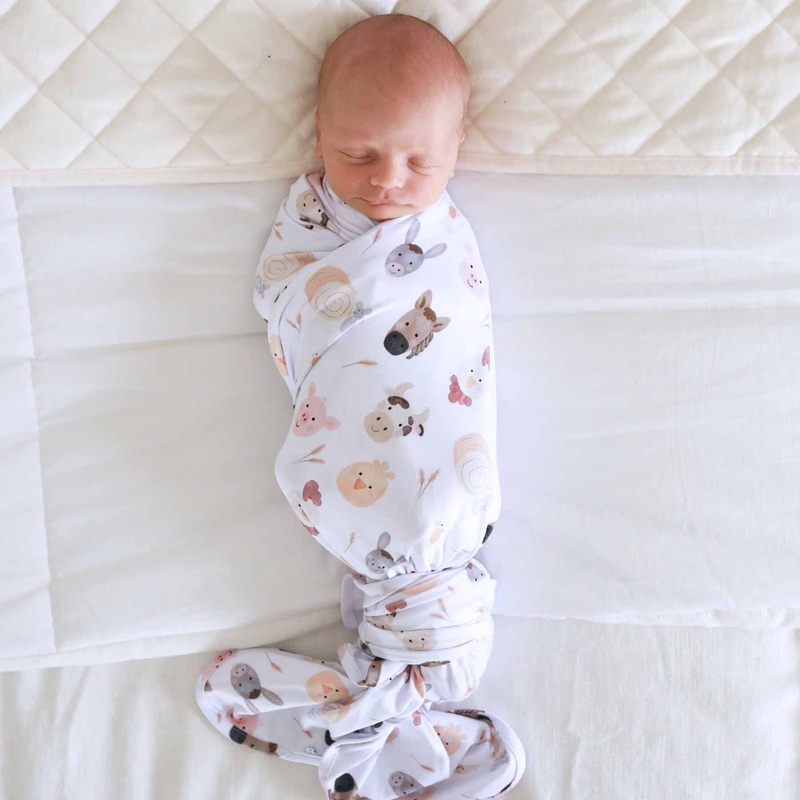 Barnyard Buddies Oversized Swaddle Blanket