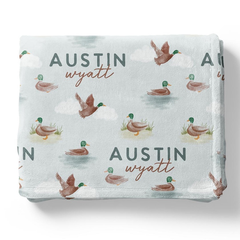 Little Duckling Personalized Kids Blanket