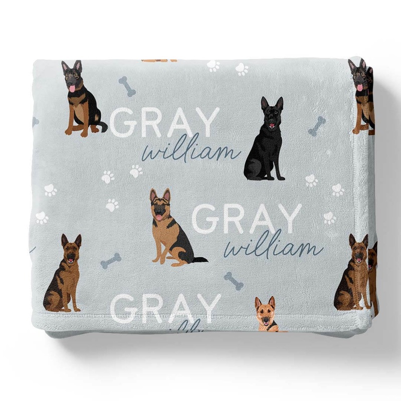 Personalized Kids Blanket | German Shepherd