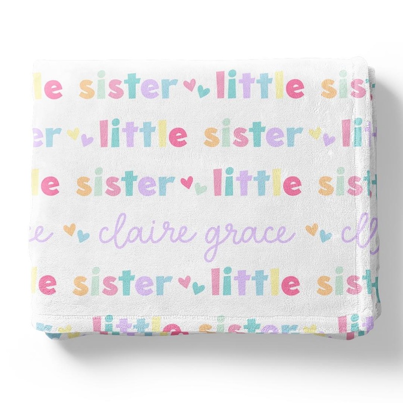 Personalized Kids Blanket | Little Sibling