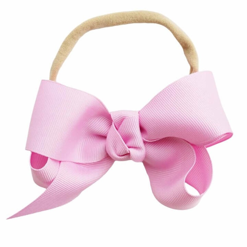 Ribbon Bow Headband | Blushing Pink