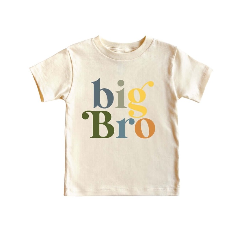Big Bro Neutral Color Tee | Natural