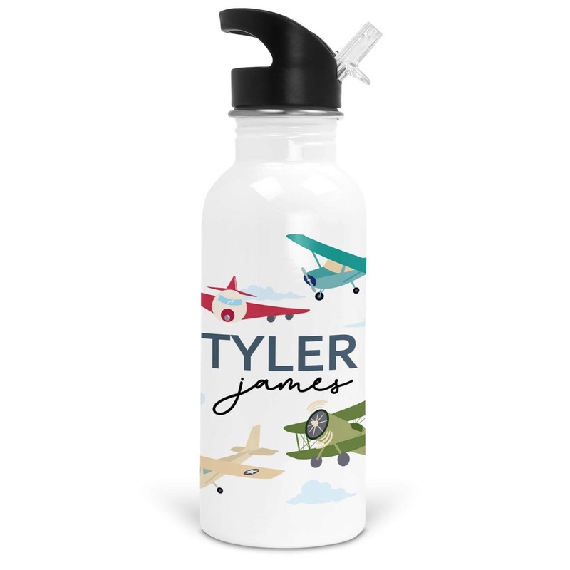 Fly Away With Me Personalized Kids Water Bottle