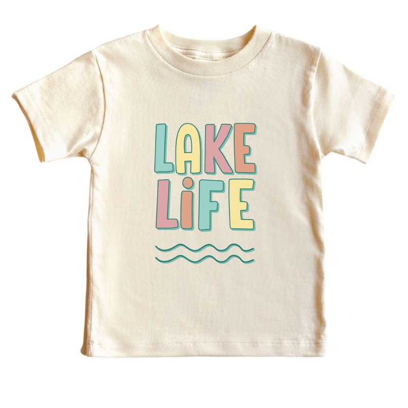 Lake Life Kids Graphic Tee | Natural