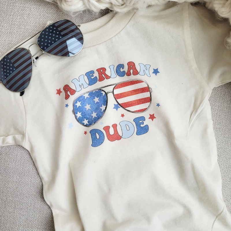 American Dude Kids Graphic Tee | Natural