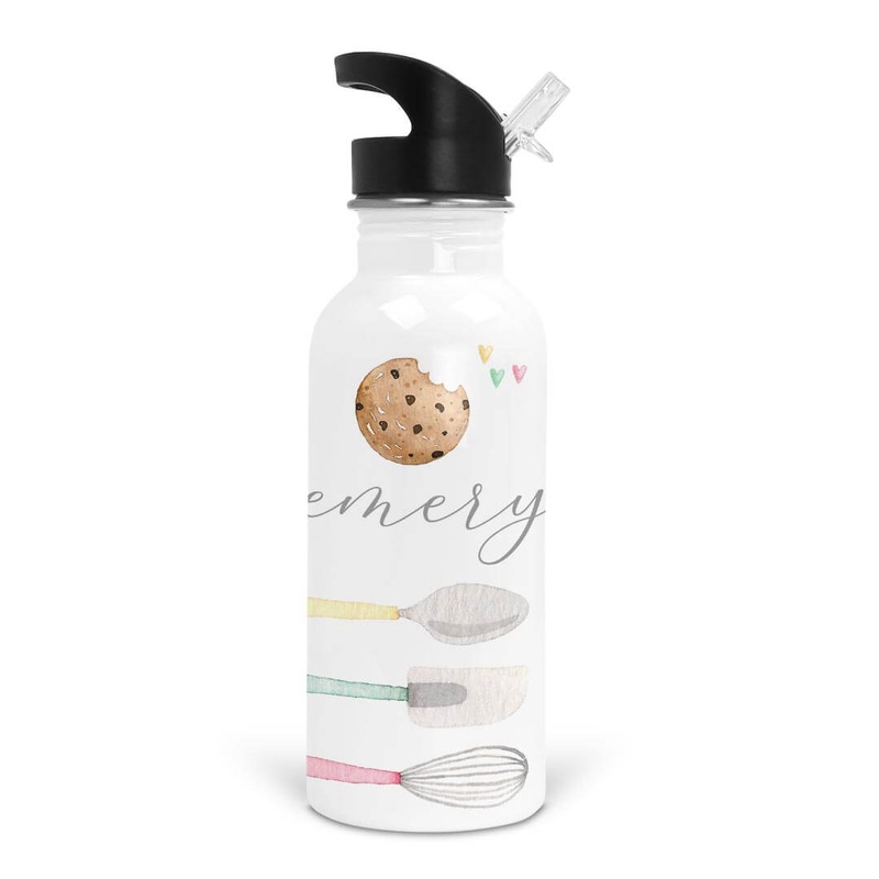 Bella’s Bake Shop Personalized Kids Water Bottle