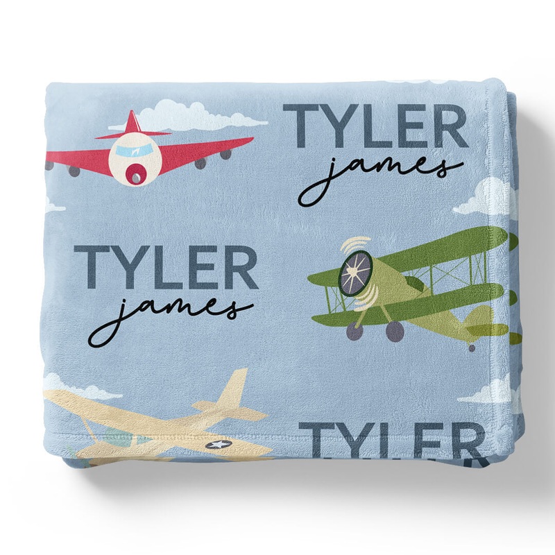 Fly Away With Me Personalized Kids Blanket