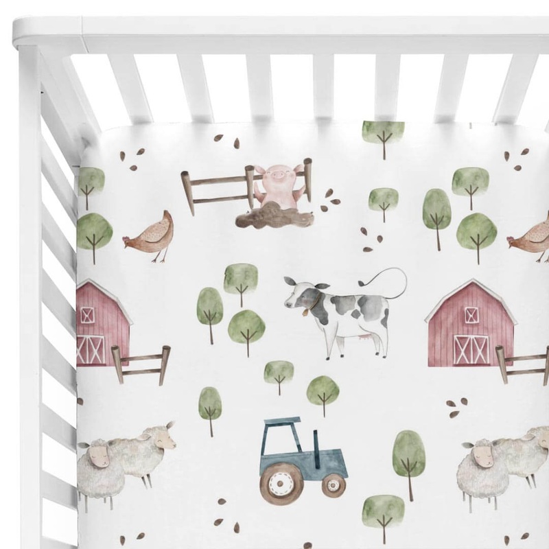 Frankie’s Farm Party Crib Sheet