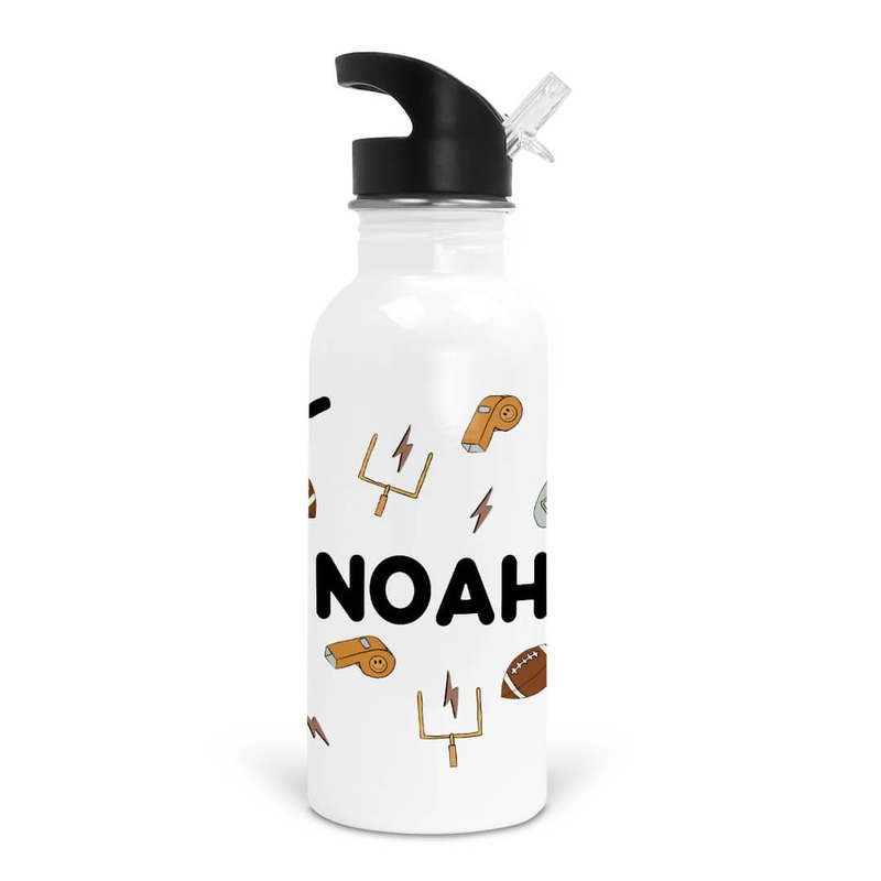 Game Day Personalized Kids Water Bottle