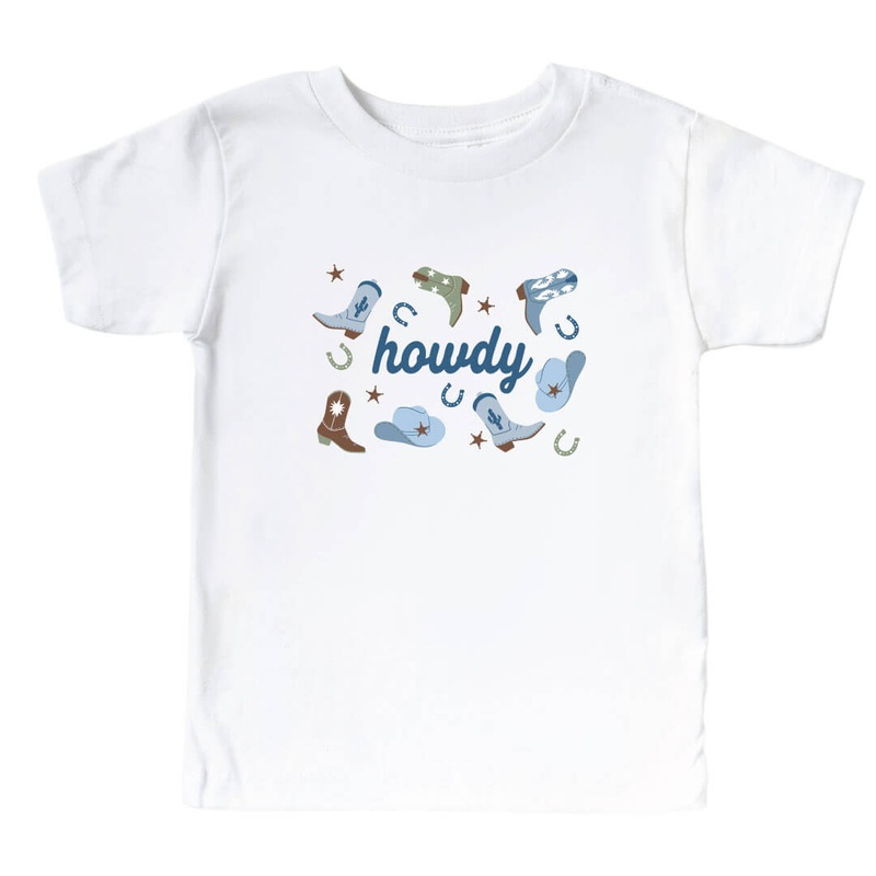 Howdy Kids Graphic Tee | White