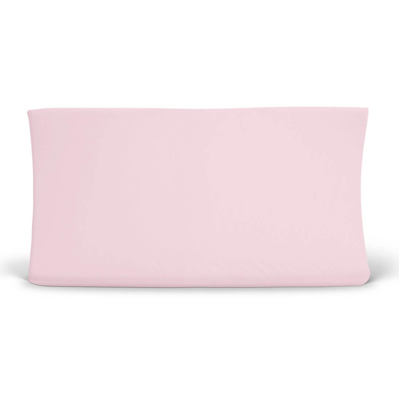 Solid Fancy Pink Bamboo Changing Pad Cover