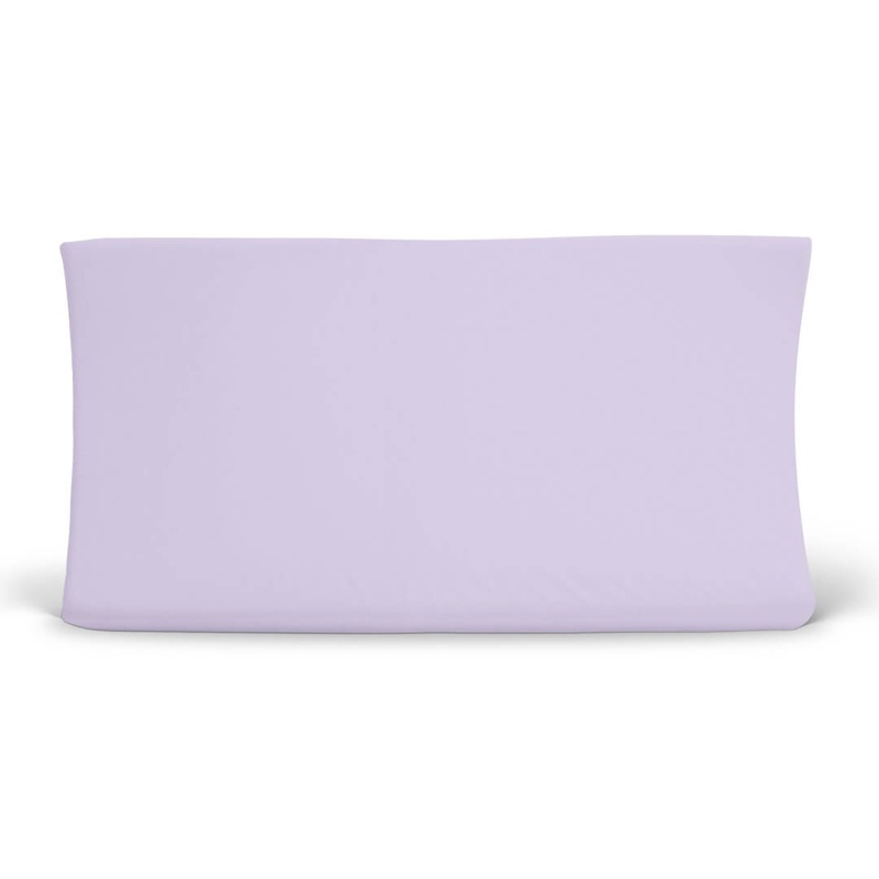 Solid Lilac Bamboo Changing Pad Cover