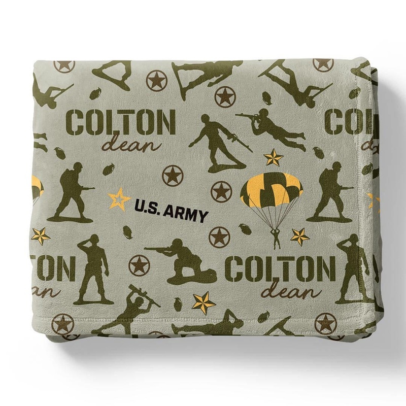 U.S. Army Personalized Kids Blanket