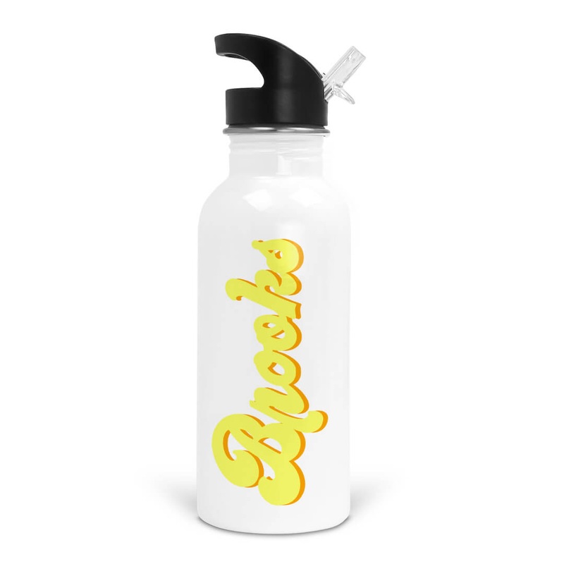 Bubbly Banana Personalized Kids Water Bottle