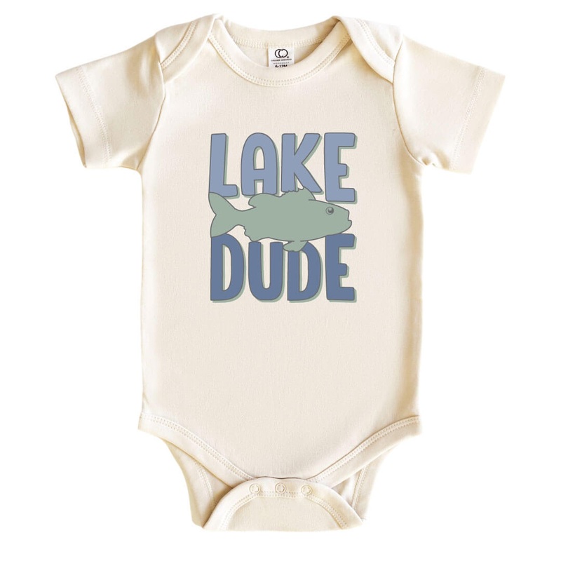 Lake Dude Graphic Bodysuit | Natural