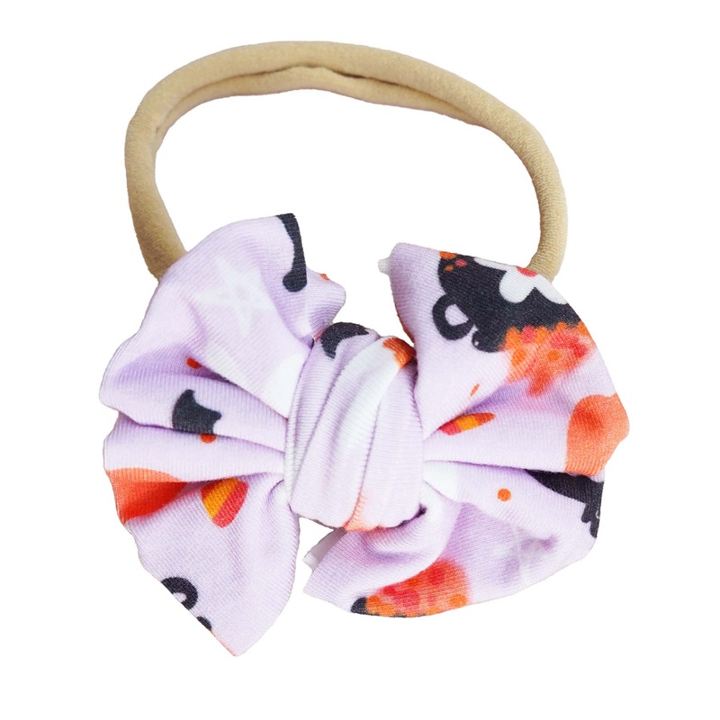 Let’s Go Ghouls Knit Bow Headband