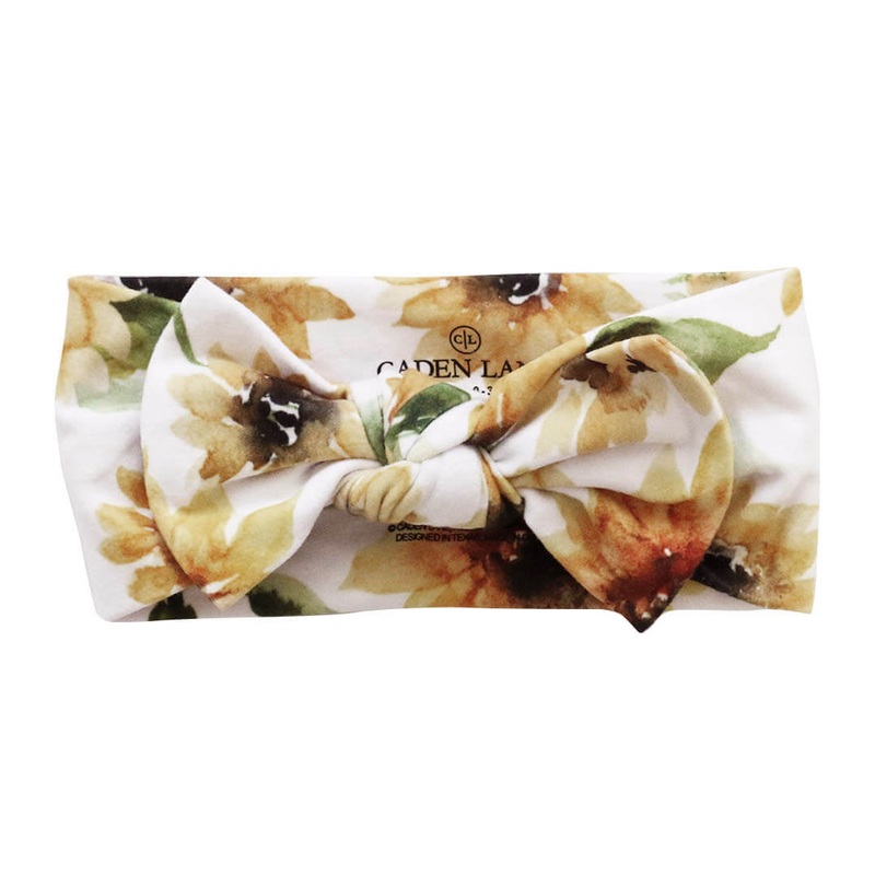 Savannah’s Sunflowers Large Bow Headwrap