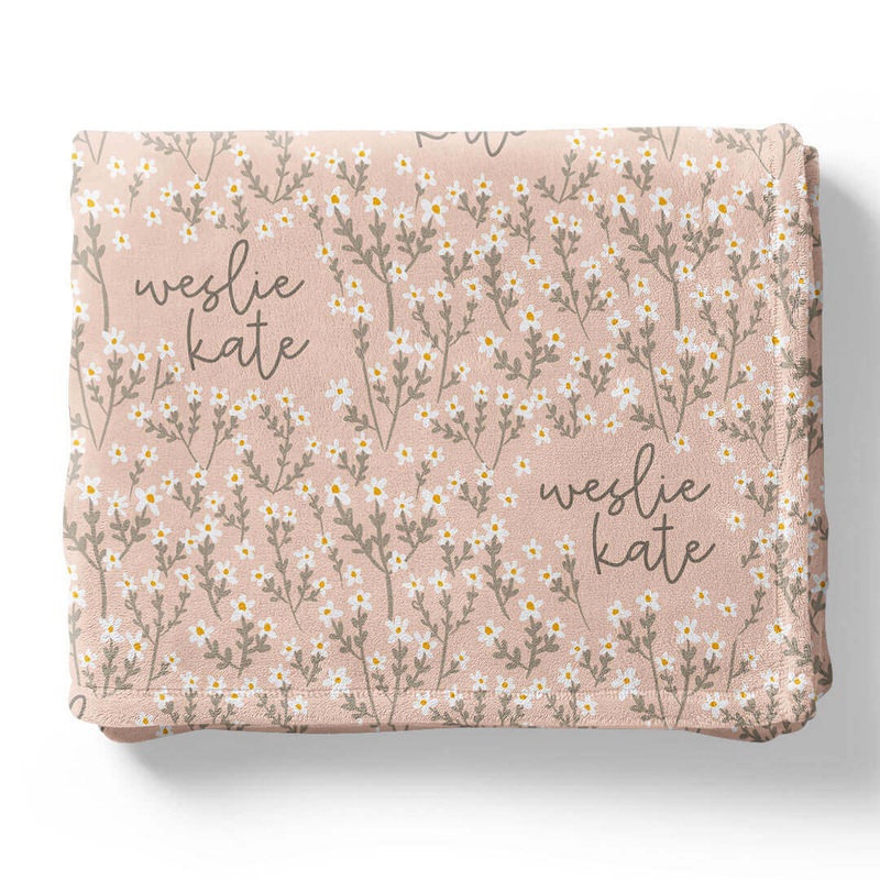Weslie’s Wildflower Personalized Kids Blanket