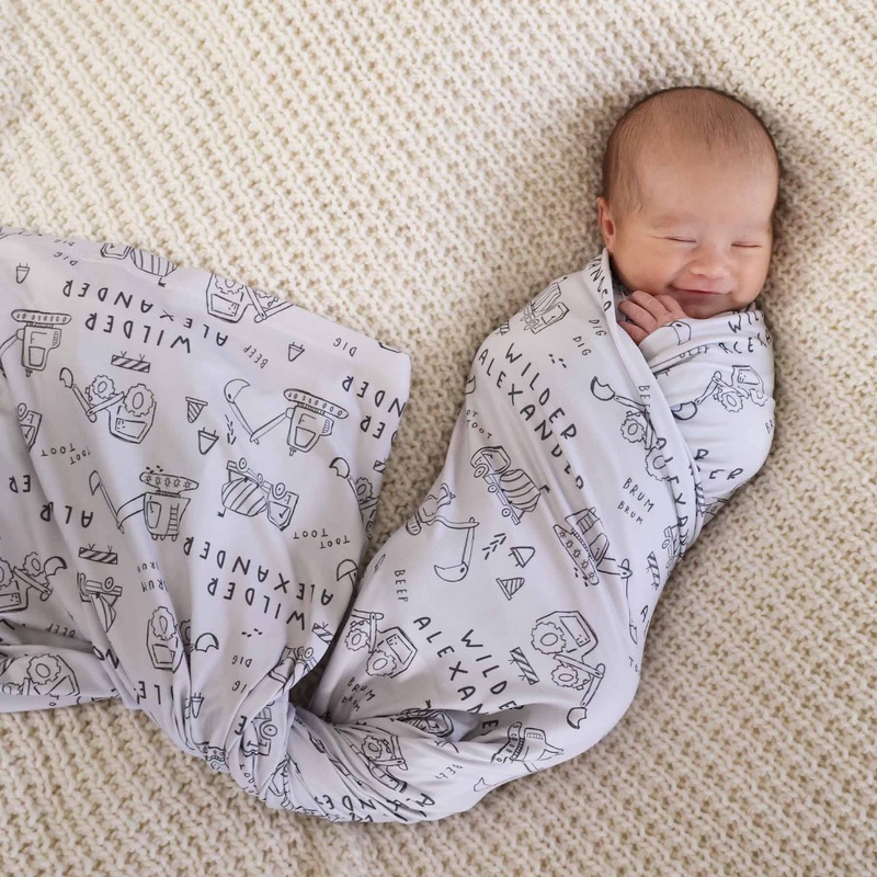 Doodle Dozers Personalized Swaddle Blanket
