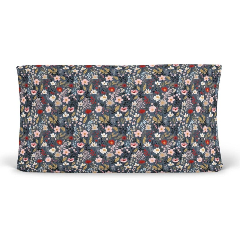 Midnight Meadow Changing Pad Cover