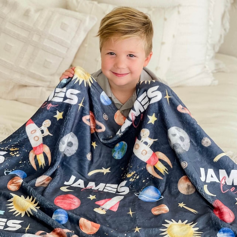 Out Of This World | Personalized Kids Blanket