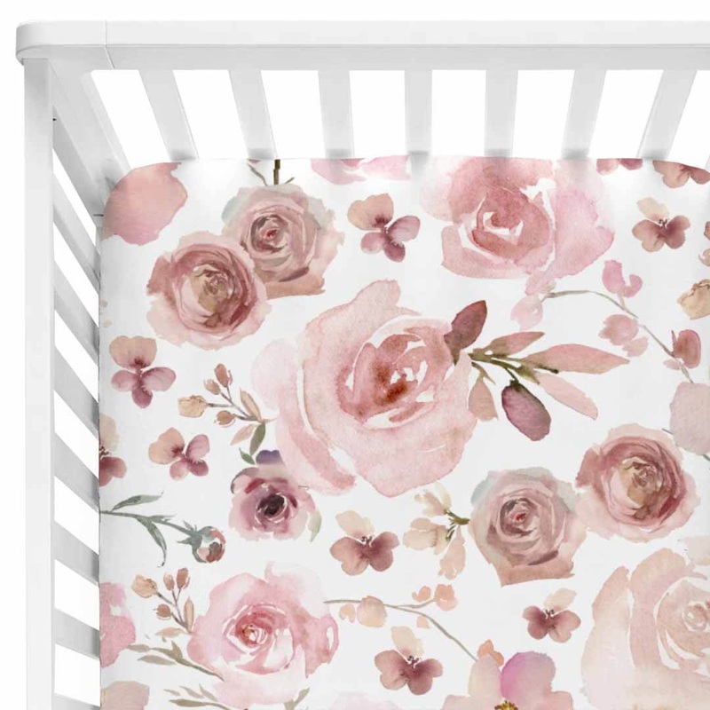 Rosie’s Rose Garden Crib Sheet