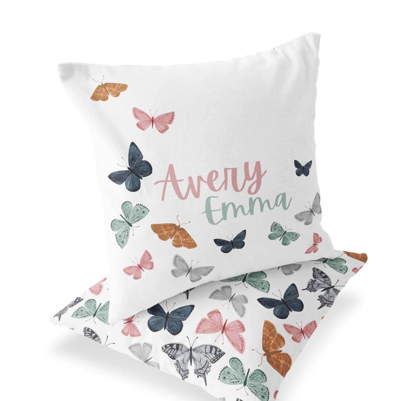 Bentley’s Butterfly Personalized Pillow