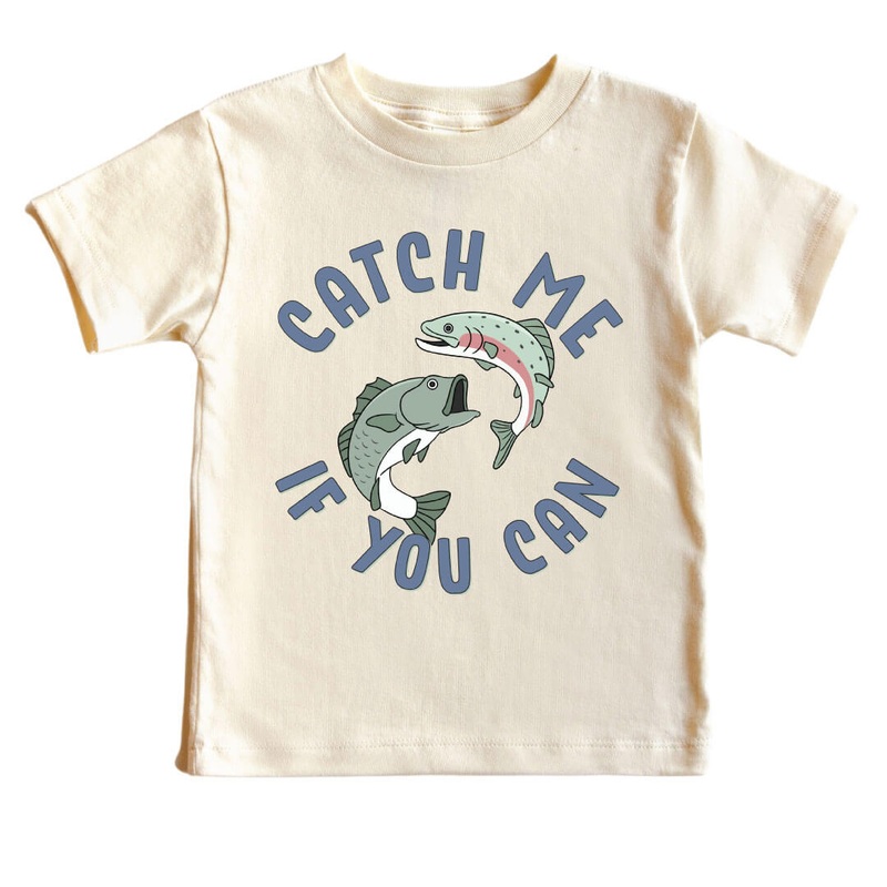 Catch Me If You Can Kids Graphic Tee | Natural