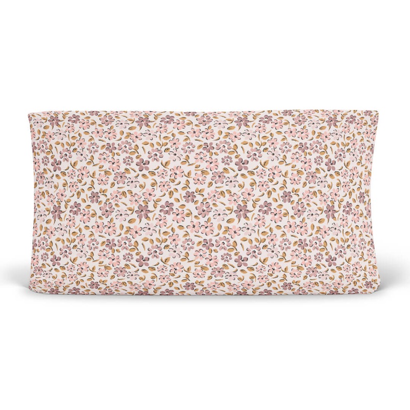Mauvelous Meadow Changing Pad Cover