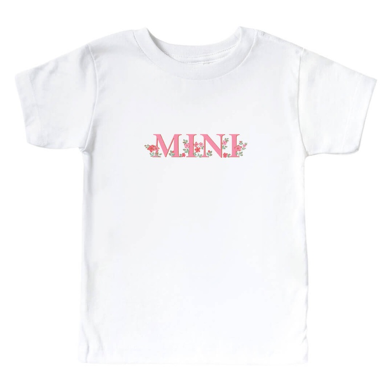 Mini Kids Graphic Tee | White