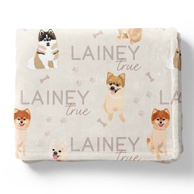 Personalized Kids Blanket | Pomeranian