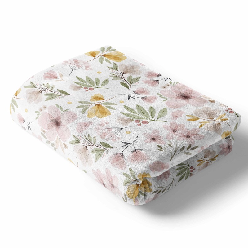 Maeve’s Mauve & Mustard Floral Blanket