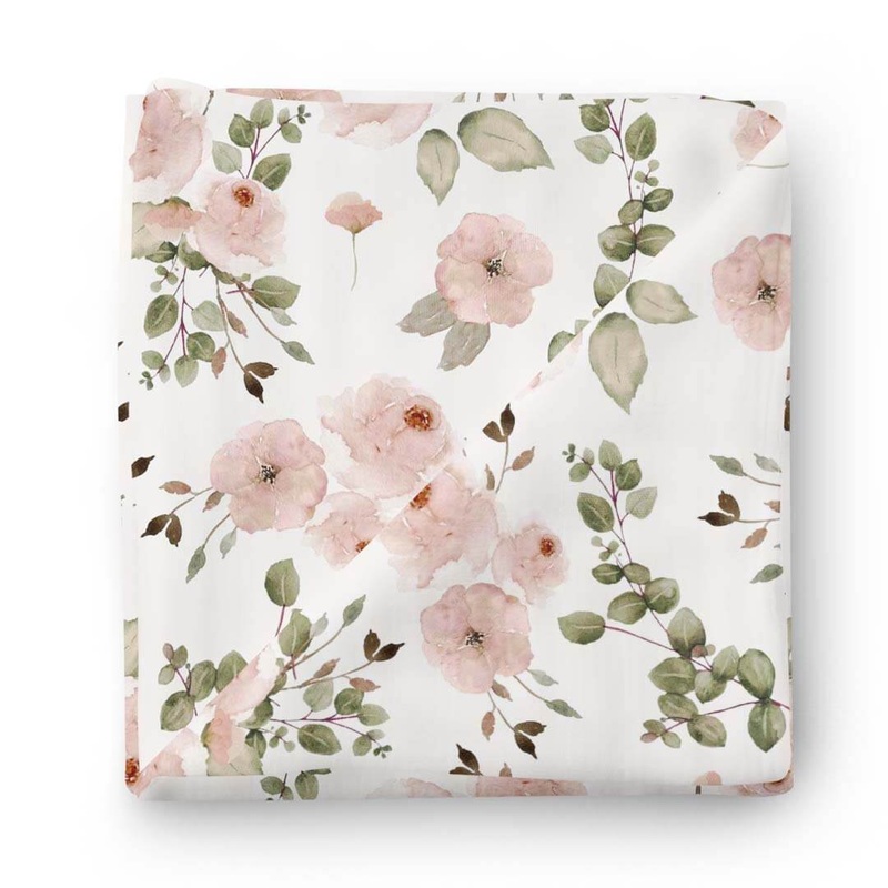 Millie’s Dusty Rose Garden Oversized Swaddle Blanket