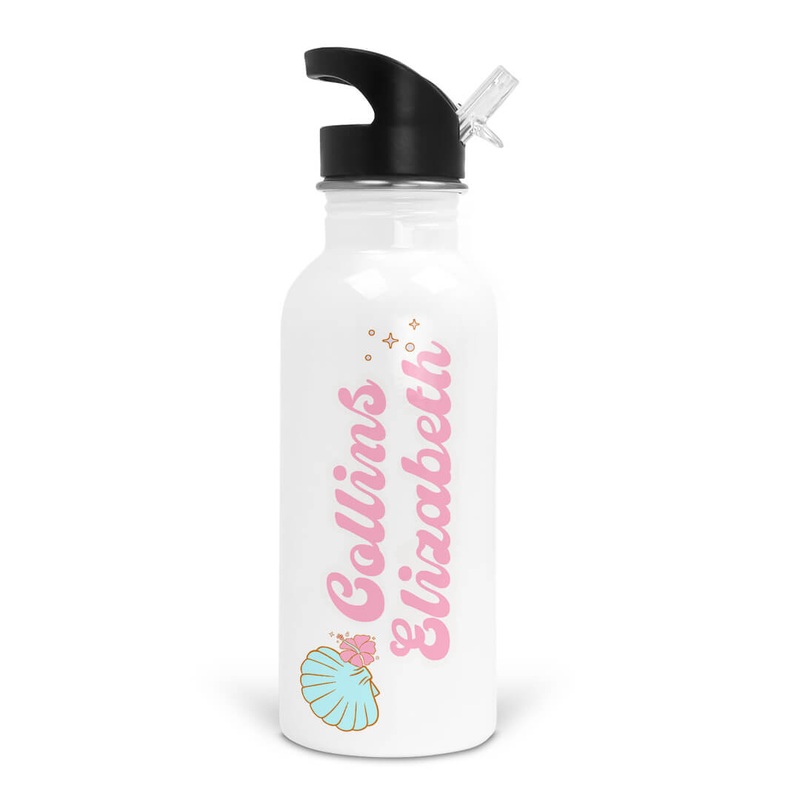 Ocean Pearl Personalized Kids Water Bottle